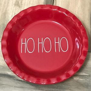 RAE DUNN Elongated HO HO HO Pie Plate